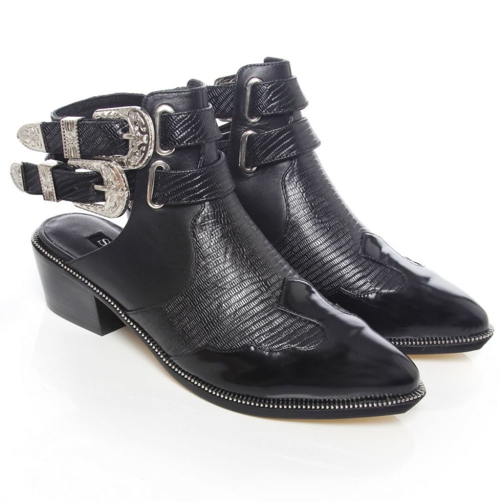 Senso - Black Buckle Boots - Size 7